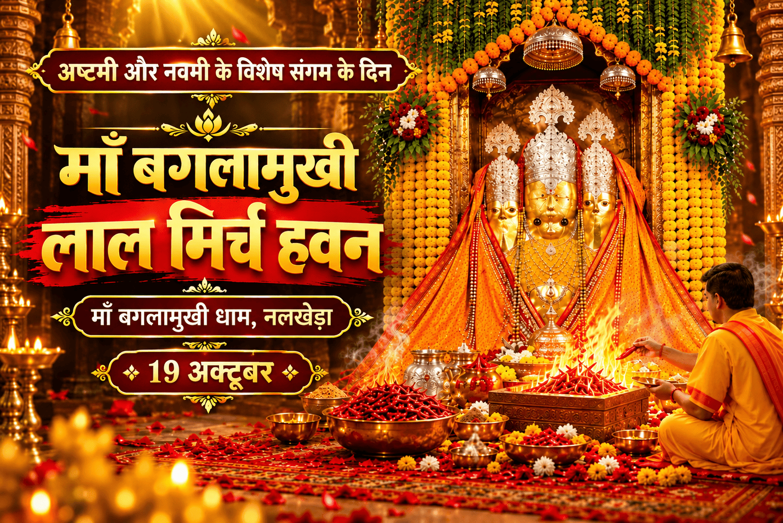 Maa Baglamukhi Laal Mirch Havan